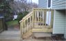 Side view of new front stairs